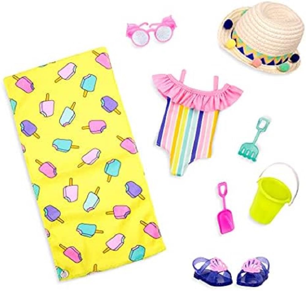 Foto 2 pulgar | Doll Clothes Glitter Girls Beach Day Rays Para Muñecas De 14 Pulgadas - Venta Internacional.