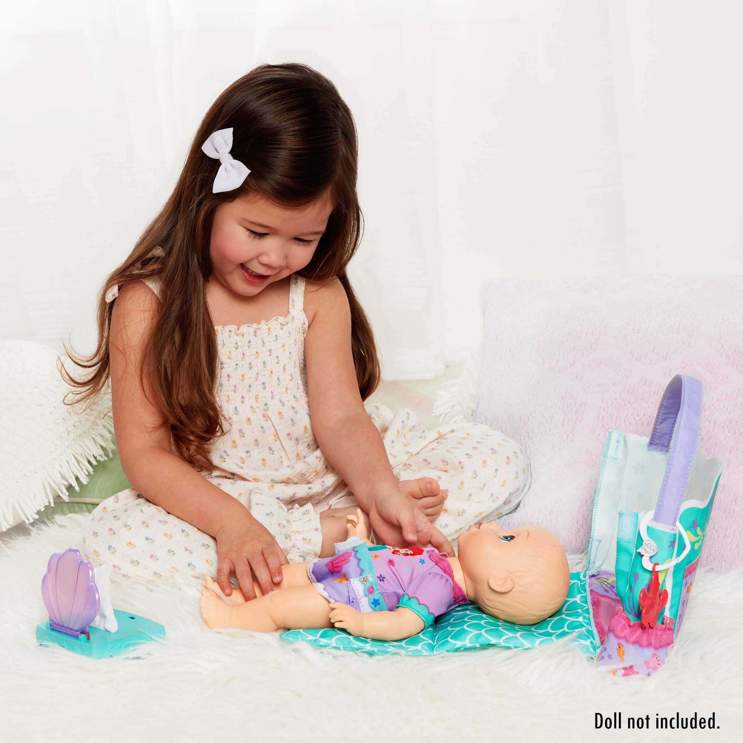 Foto 3 pulgar | Accesory Disney Nursery Baby Doll Ariel, Bolsa De Pañales Y Almohadilla - Venta Internacional.