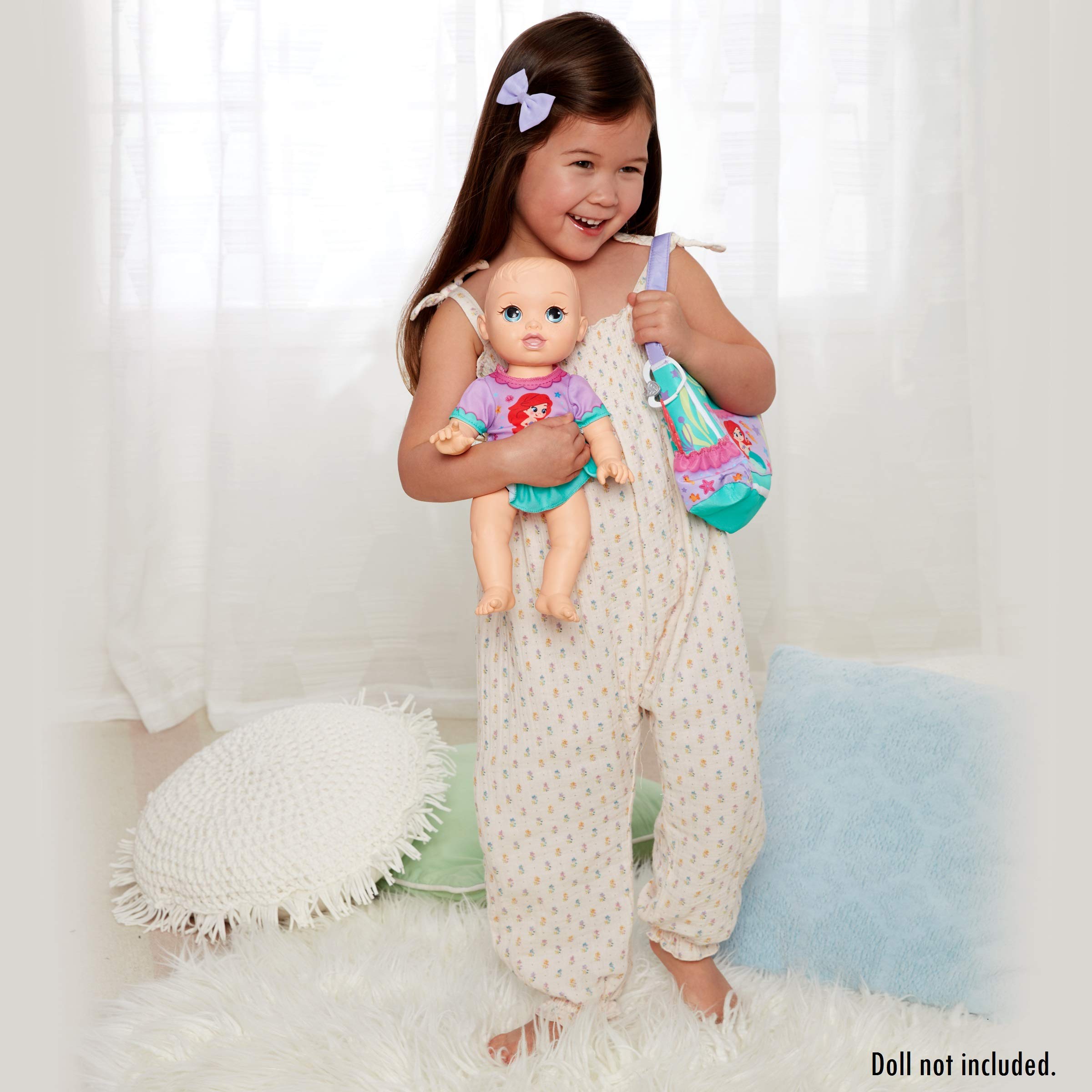 Foto 4 pulgar | Accesory Disney Nursery Baby Doll Ariel, Bolsa De Pañales Y Almohadilla - Venta Internacional.