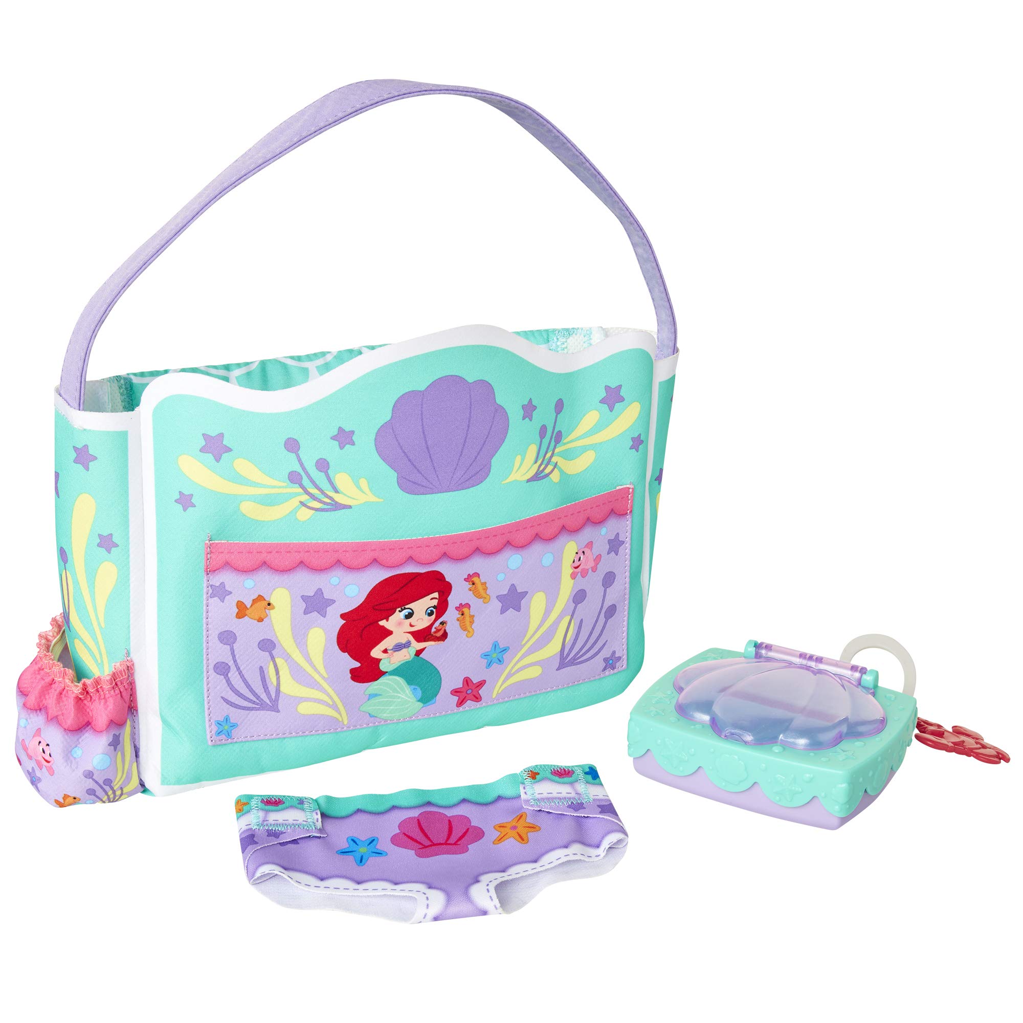 Foto 5 pulgar | Accesory Disney Nursery Baby Doll Ariel, Bolsa De Pañales Y Almohadilla - Venta Internacional.