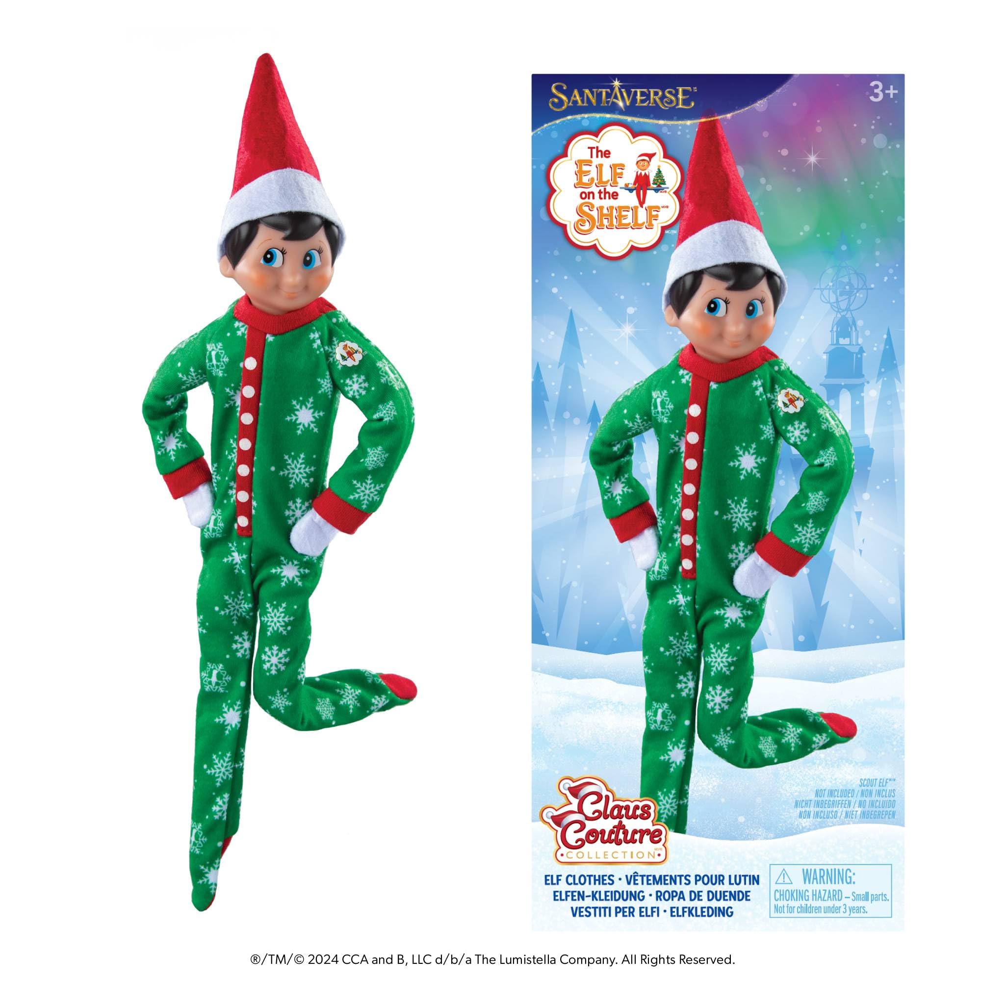 Pijama The Elf On The Shelf Claus Couture Snowflake Snuggle - Venta Internacional.