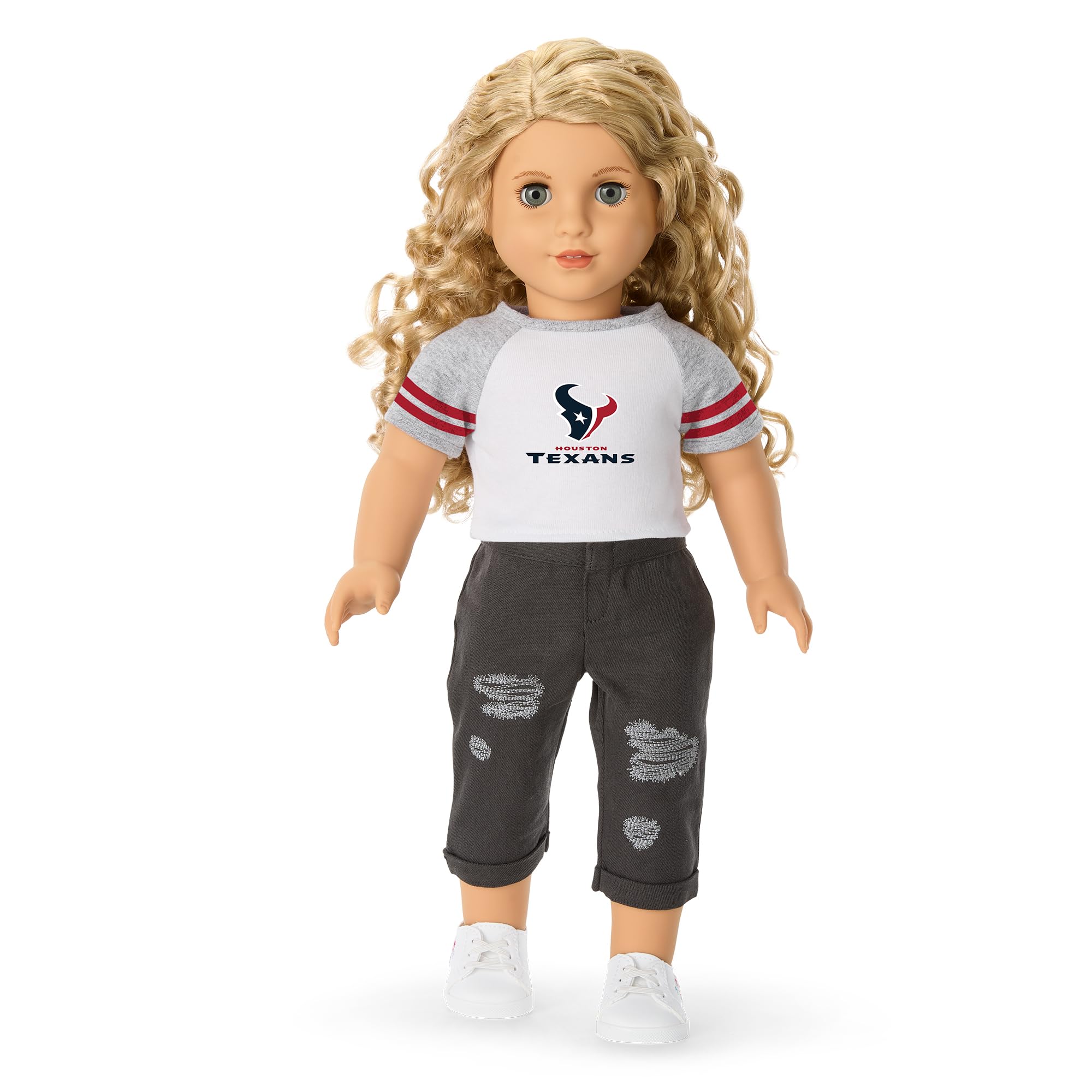 Foto 2 pulgar | Camiseta American Girl Houston Texans Fan De 45 Cm Para Niños Mayores De 6 Años - Venta Internacional.