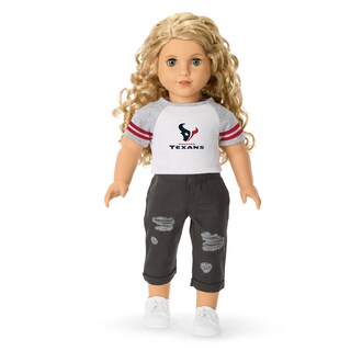 Foto 1 | Camiseta American Girl Houston Texans Fan De 45 Cm Para Niños Mayores De 6 Años - Venta Internacional.