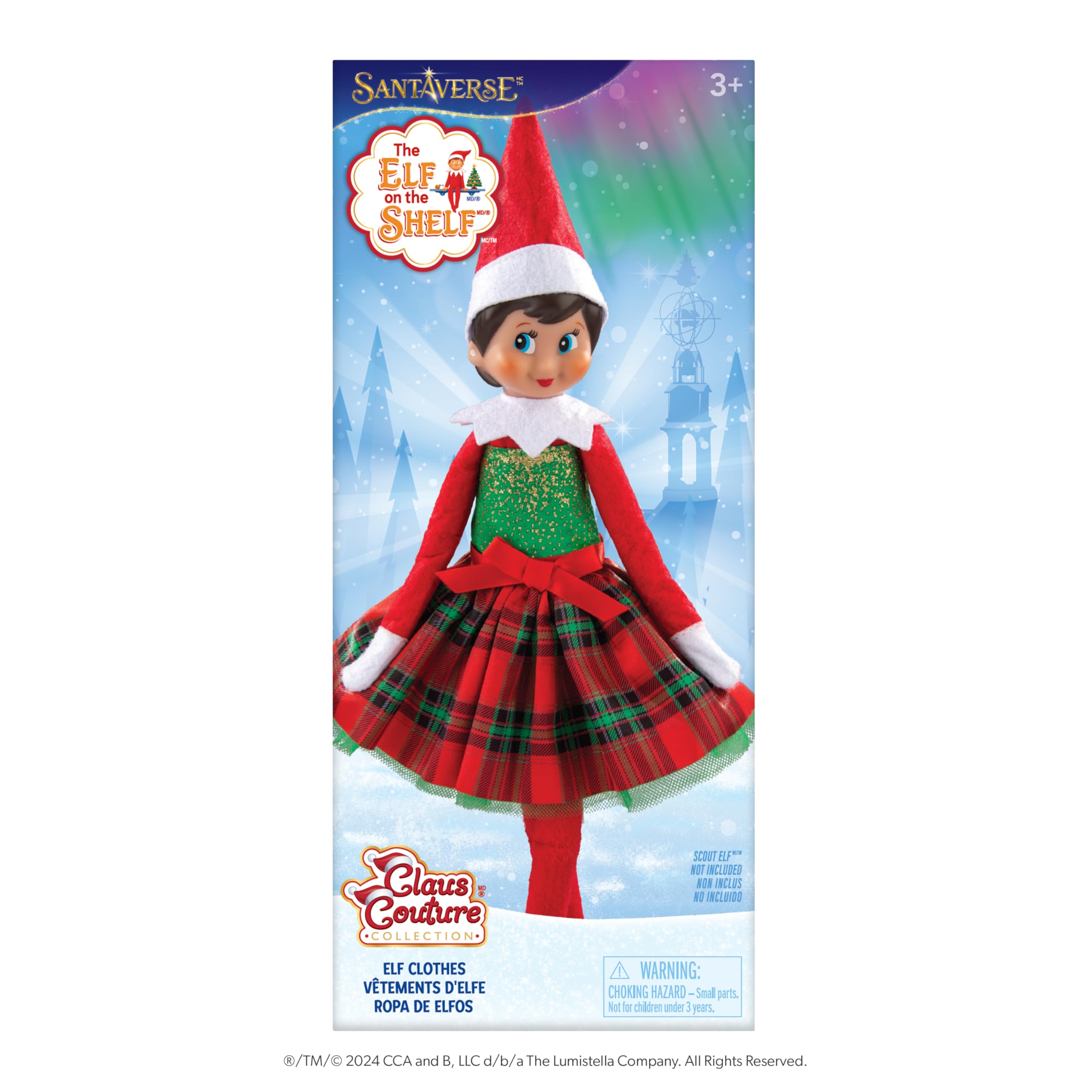 Foto 2 pulgar | Vestido De Fiesta The Elf On The Shelf De Claus Couture Gifts Glamour - Venta Internacional.