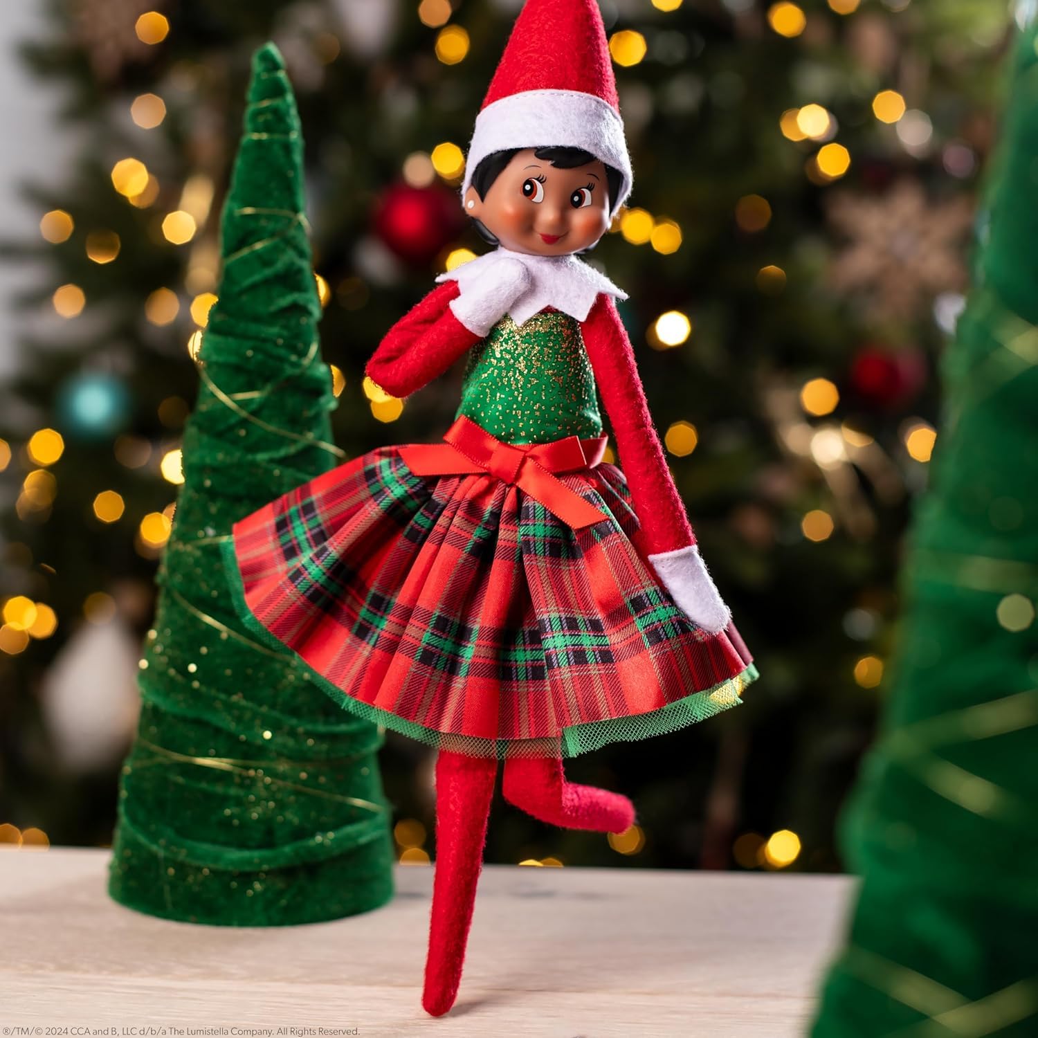 Foto 5 pulgar | Vestido De Fiesta The Elf On The Shelf De Claus Couture Gifts Glamour - Venta Internacional.