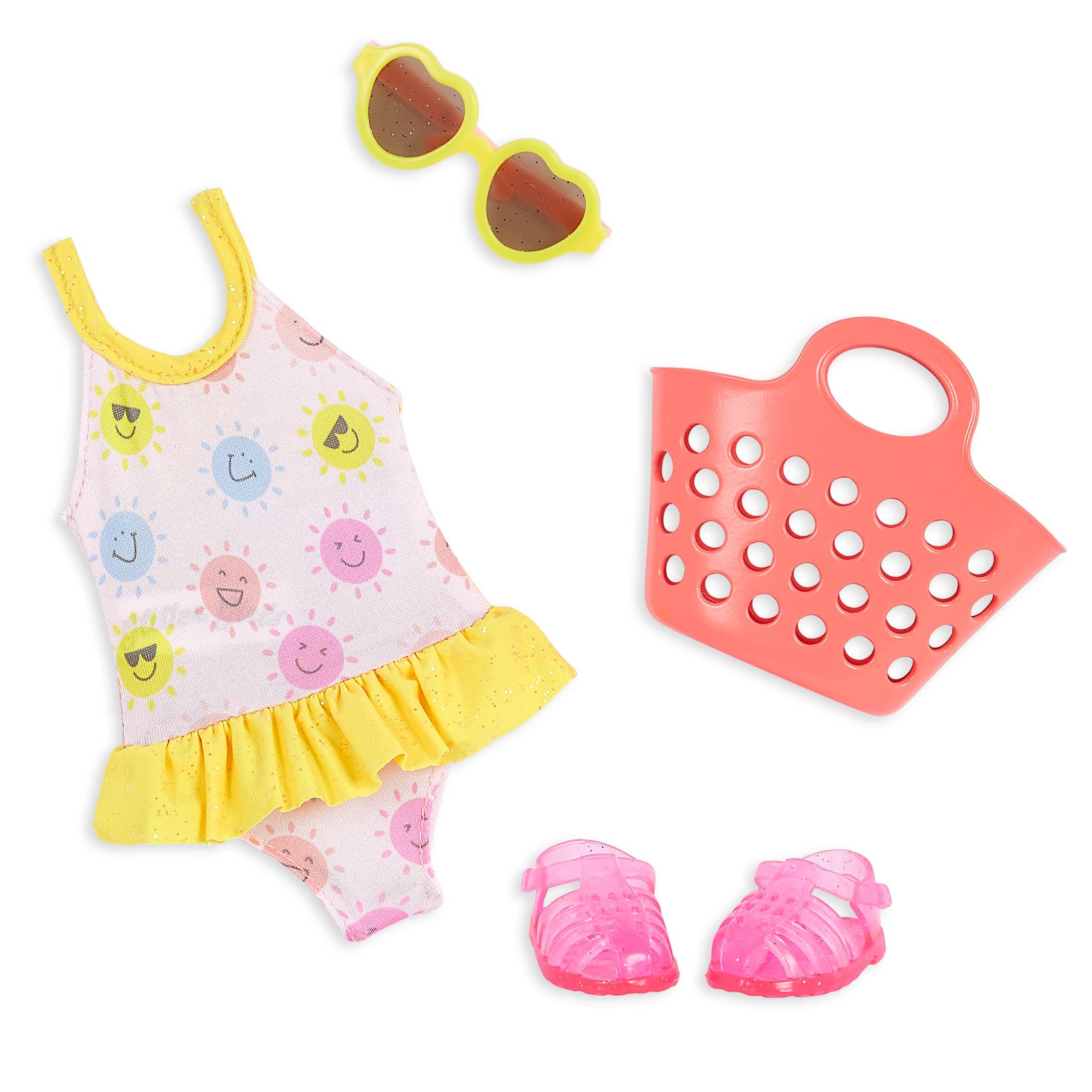 Foto 2 pulgar | Traje De Baño Con Purpurina Para Niñas, 4 Unidades, 35 Cm, 3 Años O Más - Venta Internacional.