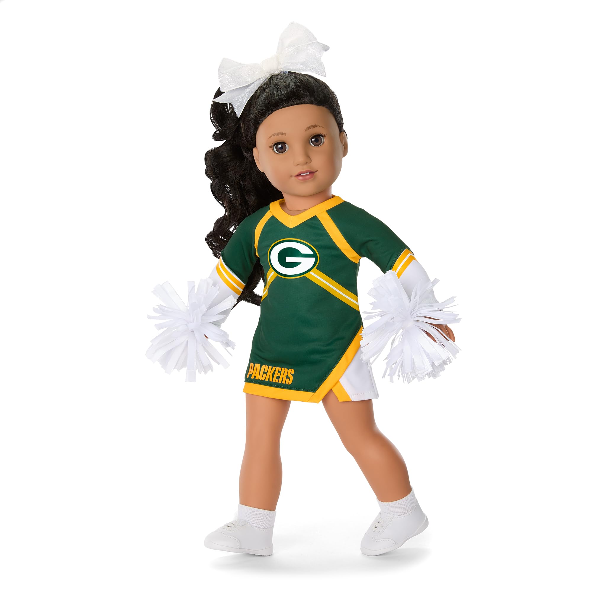 Foto 2 pulgar | Muñeca Cheer Uniform American Girl Greenbay Packers De 18 Pulgadas - Venta Internacional.