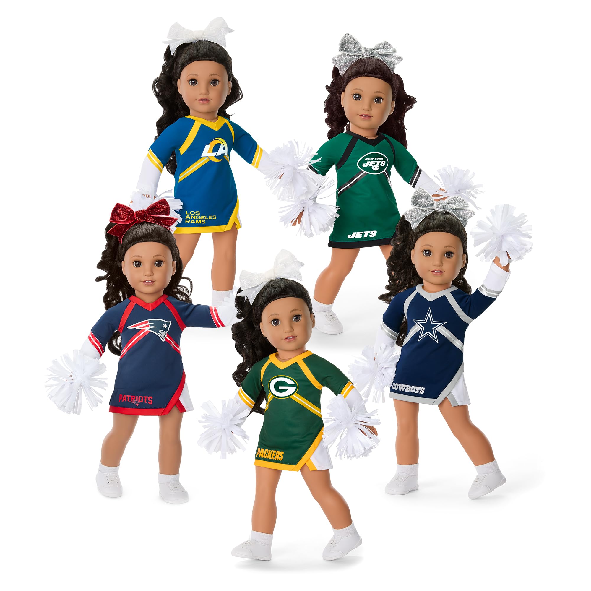 Foto 6 pulgar | Muñeca Cheer Uniform American Girl Greenbay Packers De 18 Pulgadas - Venta Internacional.