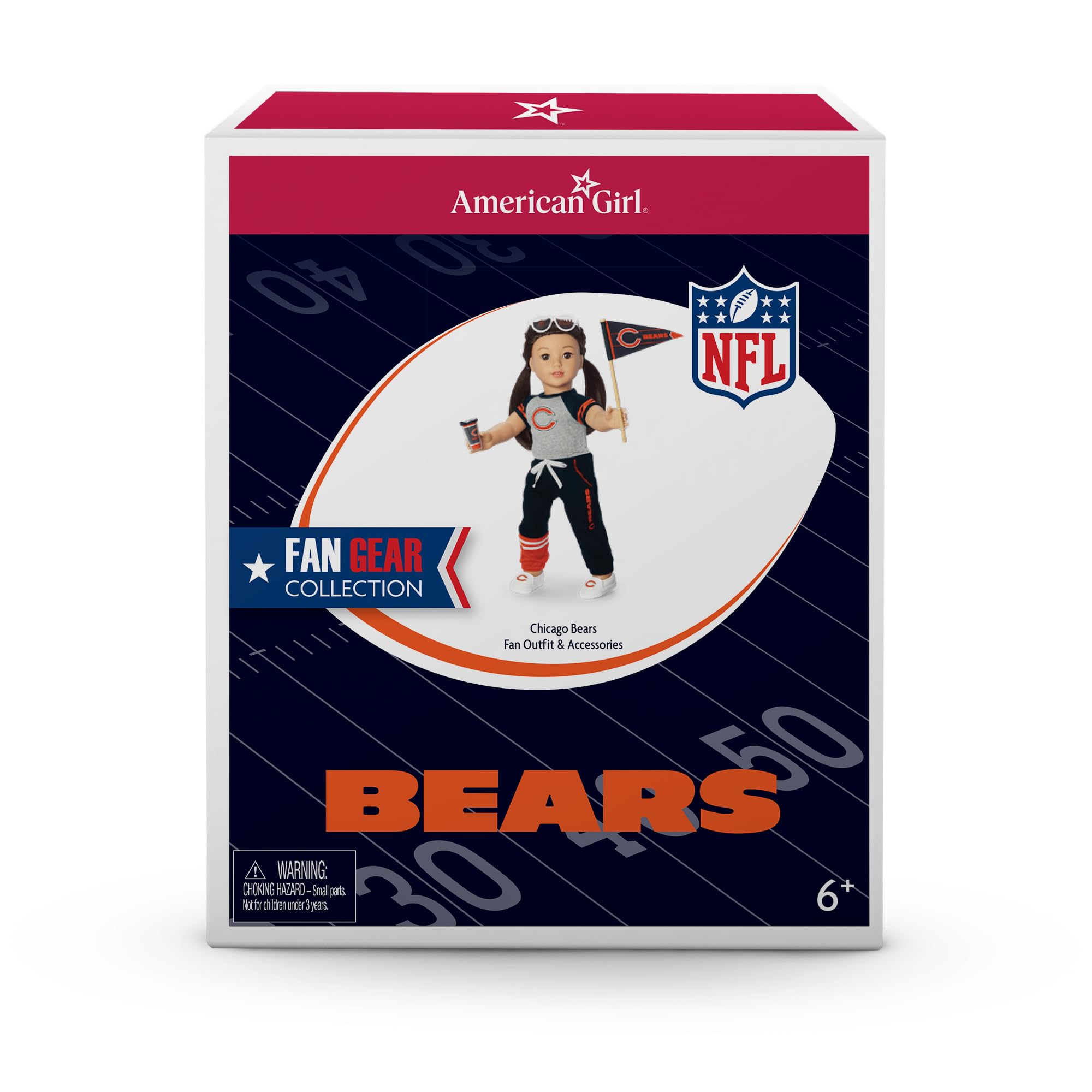 Foto 5 pulgar | Disfraz de Muñeca American Girl Chicago Bears 45 cm Azul Marino - Venta Internacional