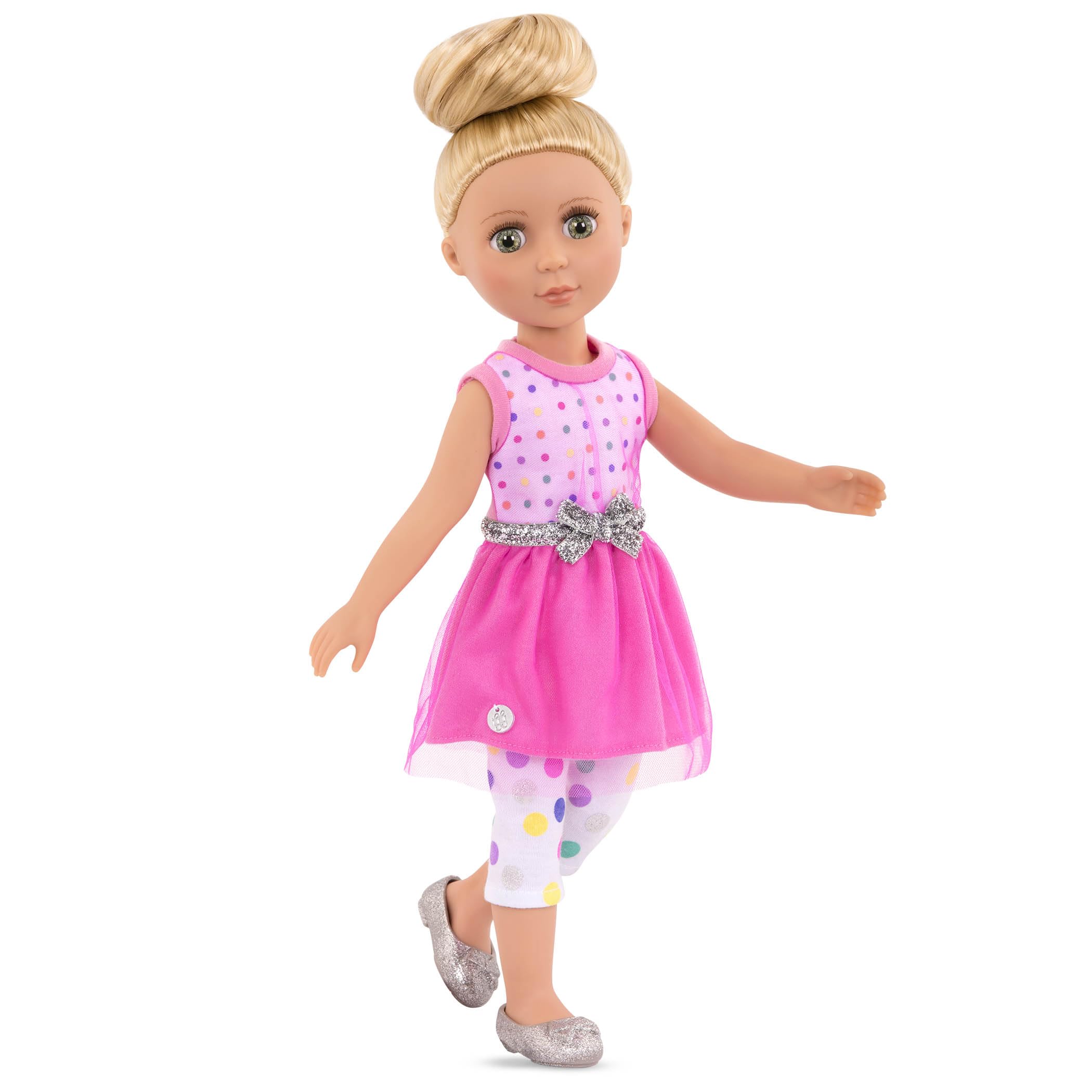Foto 8 pulgar | Vestido Y Leggings Con Purpurina Para Niñas Stay Sparkly Para Muñecas - Venta Internacional.