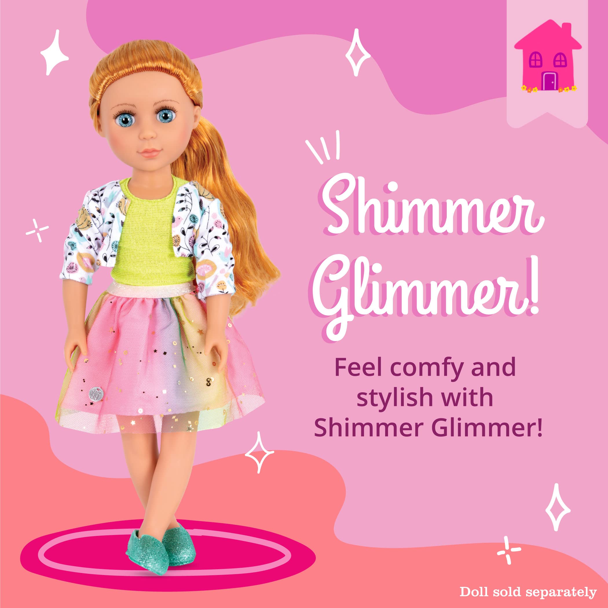 Foto 3 pulgar | Ropa y Accesorios para Muñecas de Moda Glitter Girls Shimmer - Venta Internacional