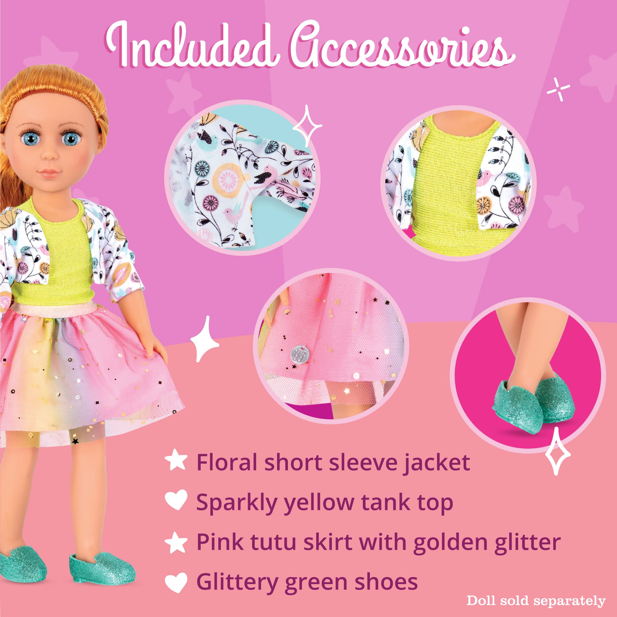 Foto 4 pulgar | Ropa y Accesorios para Muñecas de Moda Glitter Girls Shimmer - Venta Internacional