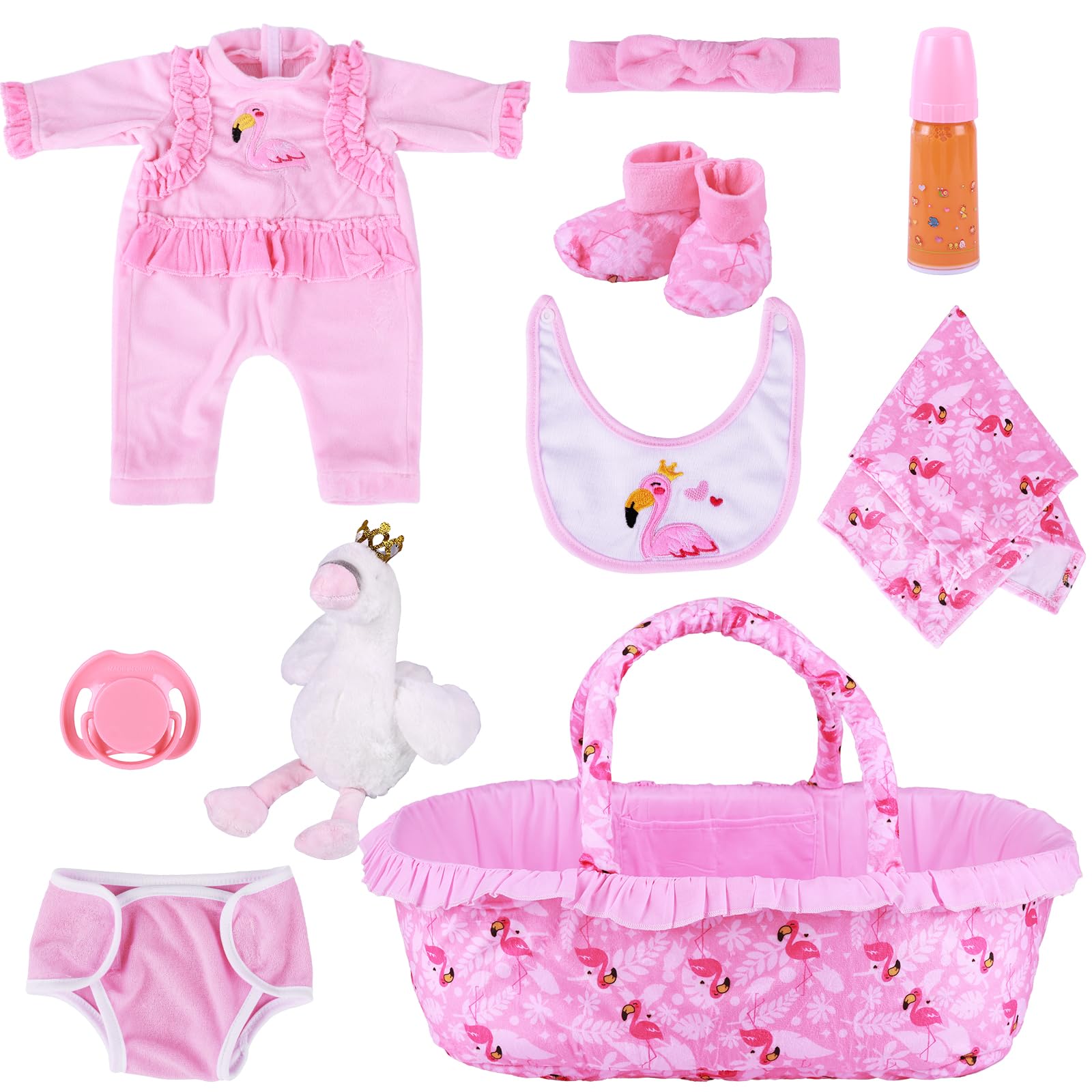 Foto 1 | Set De Ropa Para Reborn Baby Dolls Babeside Con Tema De Flamenco - Venta Internacional.