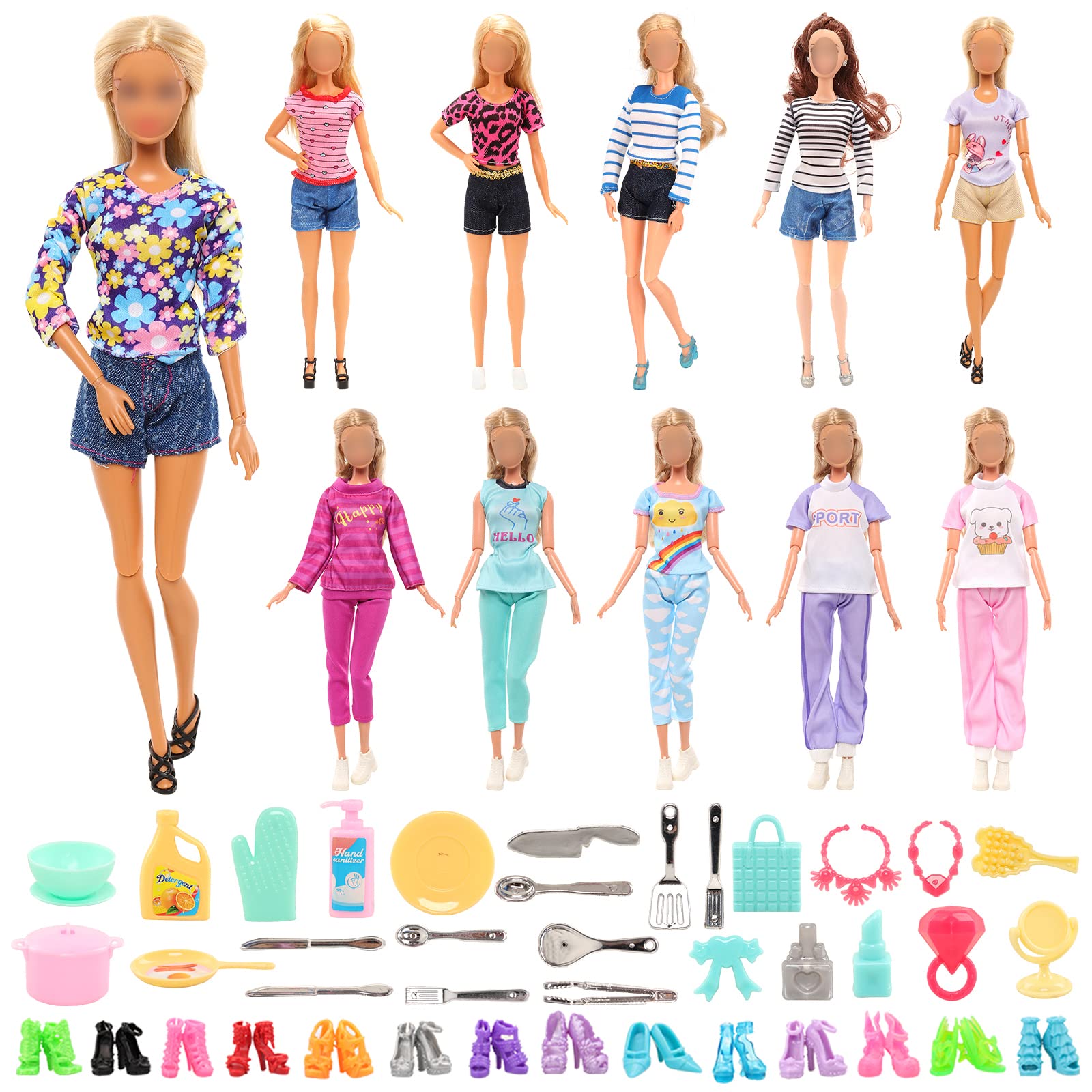 Foto 4 pulgar | Set De Ropa Y Accesorios Para Muñecas De 40 Piezas Para Muñecas De 11.5 Pulgadas - Venta Internacional.