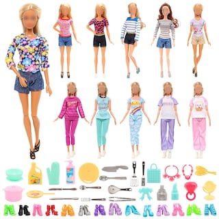 Foto 3 | Set De Ropa Y Accesorios Para Muñecas De 40 Piezas Para Muñecas De 11.5 Pulgadas - Venta Internacional.