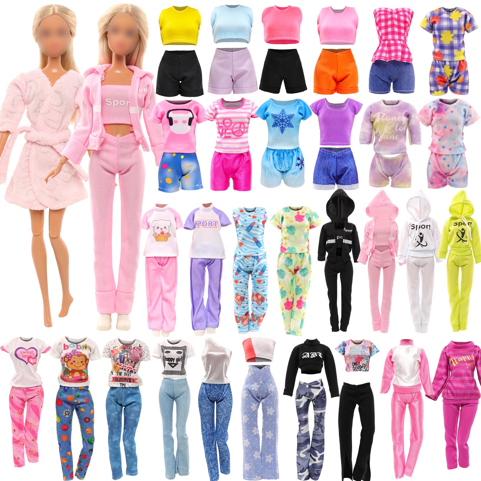 Set De Ropa Para Muñecas Barwa, Traje Deportivo Con Capucha Para Muñeca De 11.5 Pulgadas - Venta Internacional.