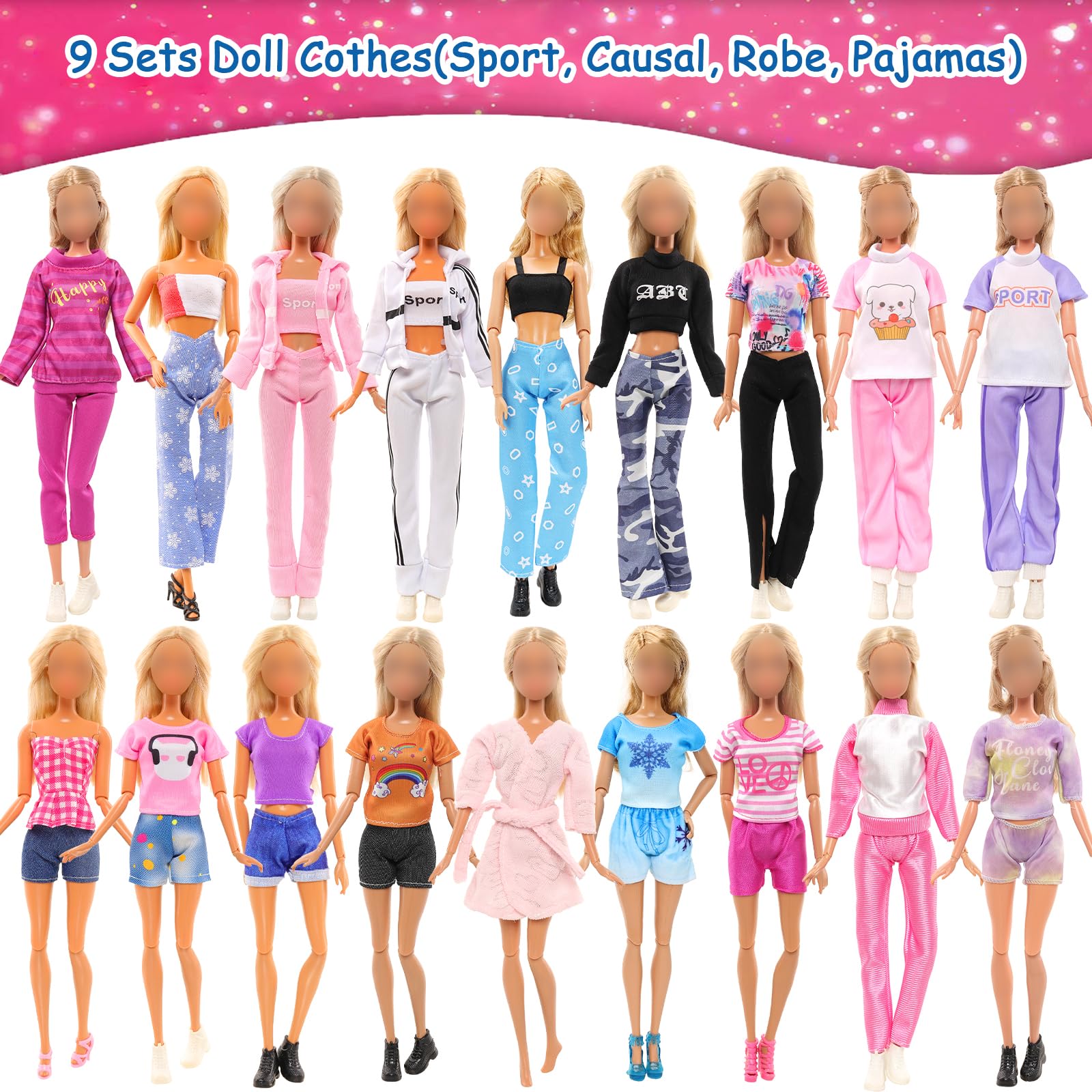 Foto 3 pulgar | Set De Ropa Para Muñecas Barwa, Traje Deportivo Con Capucha Para Muñeca De 11.5 Pulgadas - Venta Internacional.