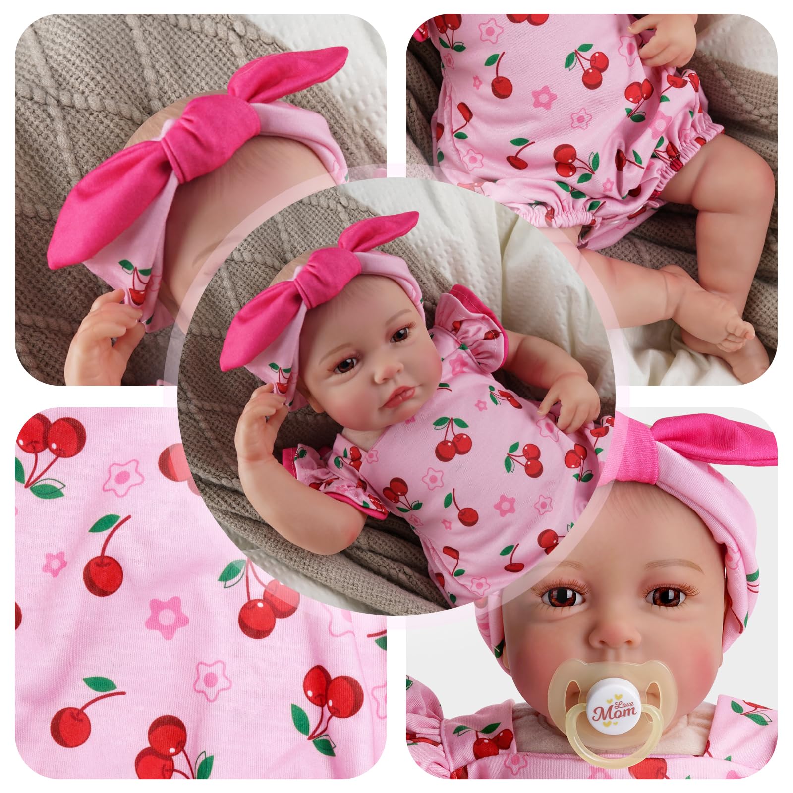 Foto 4 pulgar | Set de Ropa para Muñeca Reborn Baby Doll con Diadema - Venta Internacional