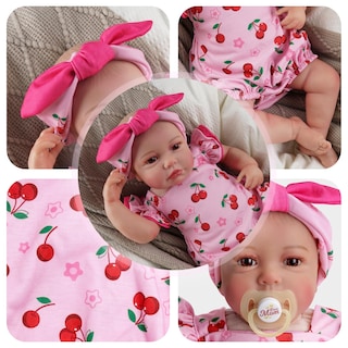 Foto 3 | Set de Ropa para Muñeca Reborn Baby Doll con Diadema - Venta Internacional
