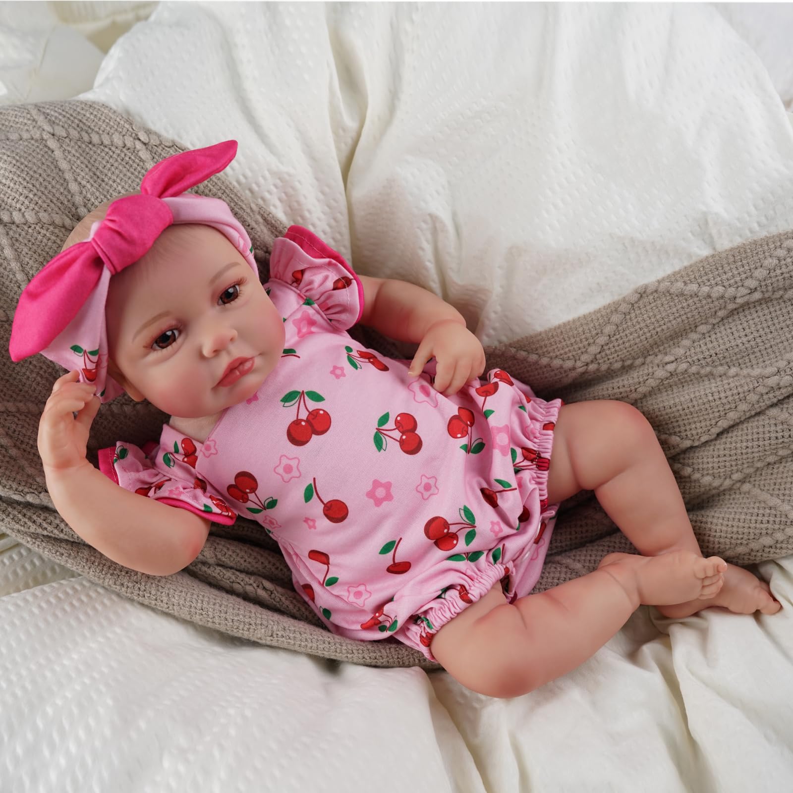 Foto 6 | Set de Ropa para Muñeca Reborn Baby Doll con Diadema - Venta Internacional