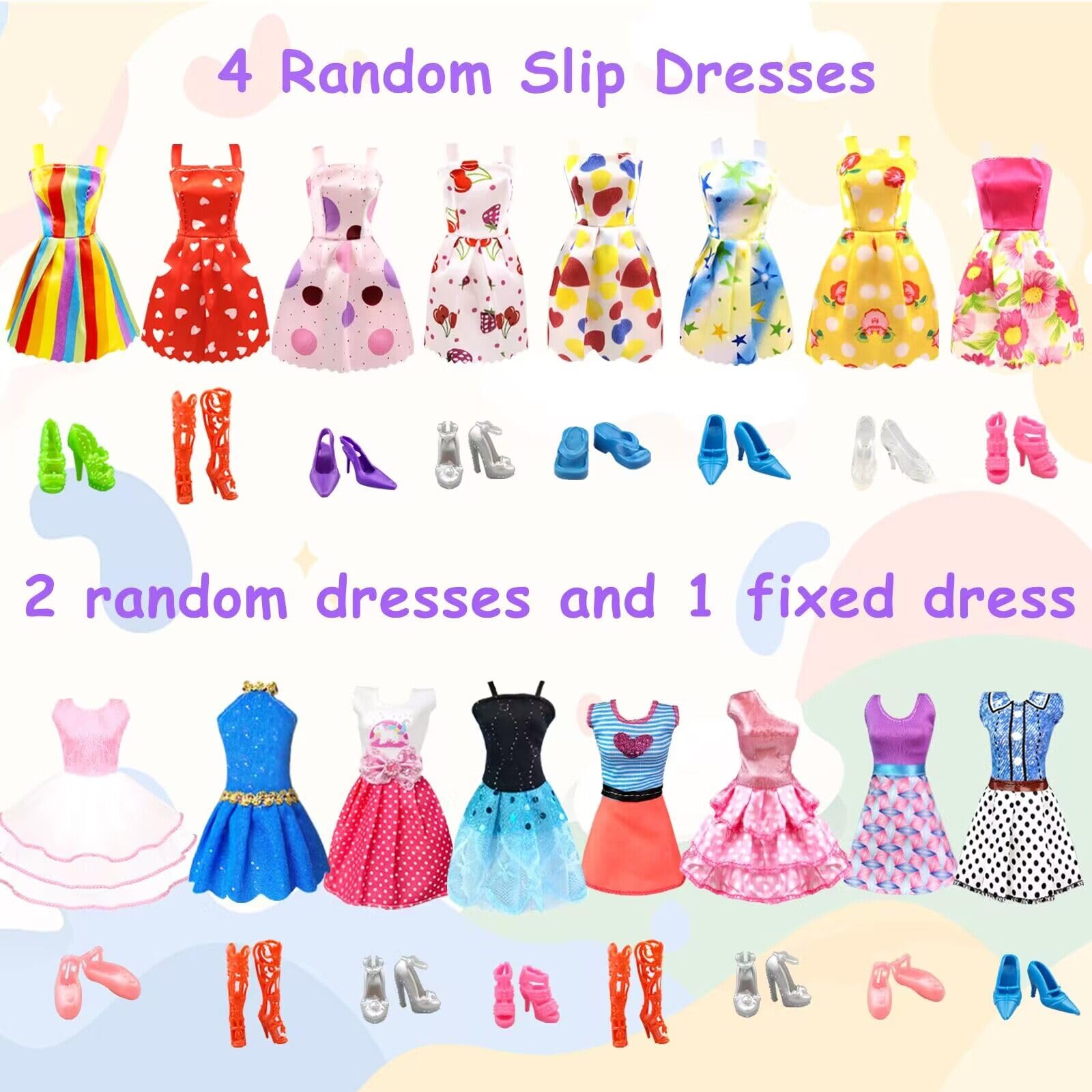 Foto 5 pulgar | Set De Ropa Y Accesorios Para Muñecas Bnuzeiyi, 85 Piezas Para Muñecas De 11.5 Pulgadas - Venta Internacional.