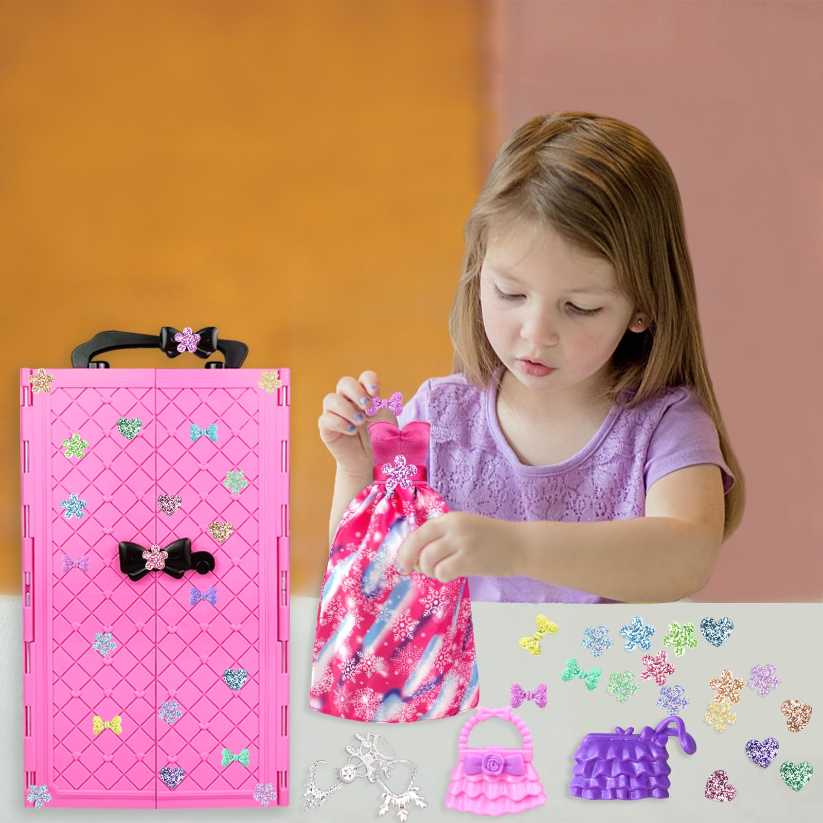 Foto 8 pulgar | Juego De Ropa Y Accesorios Para Muñecas De 82 Piezas Para Muñecas De 11.5 Pulgadas - Venta Internacional.