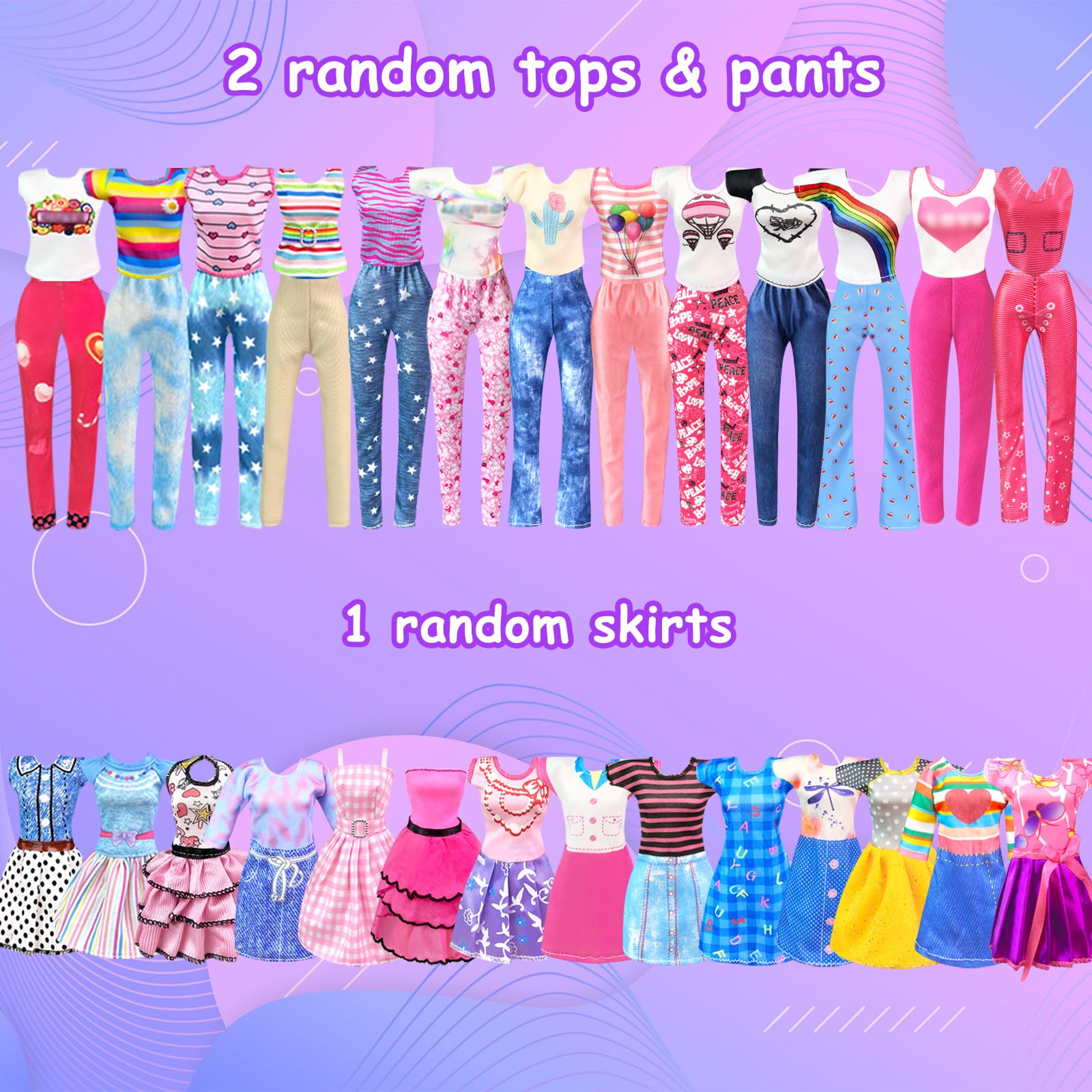 Foto 5 pulgar | Set De Ropa Y Accesorios Para Muñecas De 11.5 Pulgadas, 65 Piezas - Venta Internacional.