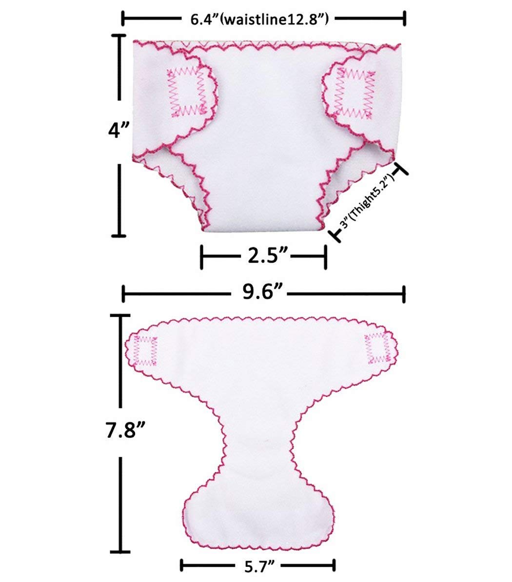 Foto 8 pulgar | Set de Pañales y Baberos para Muñecas Dc-beautiful - Venta Internacional