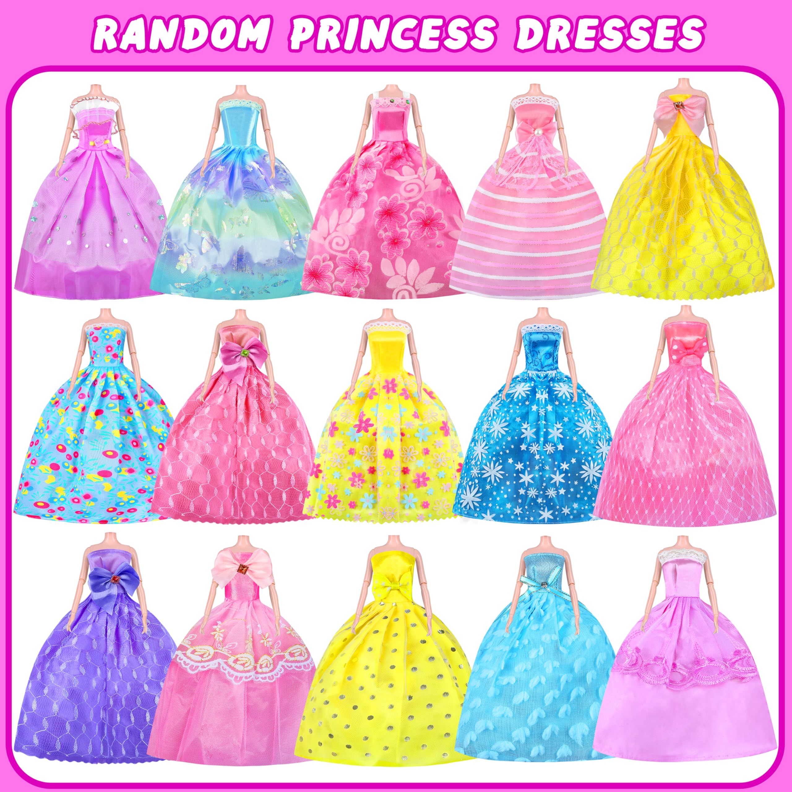 Foto 4 pulgar | Ropa y Accesorios para Muñecas Minifun con Muñeca 342 Piezas - Venta Internacional