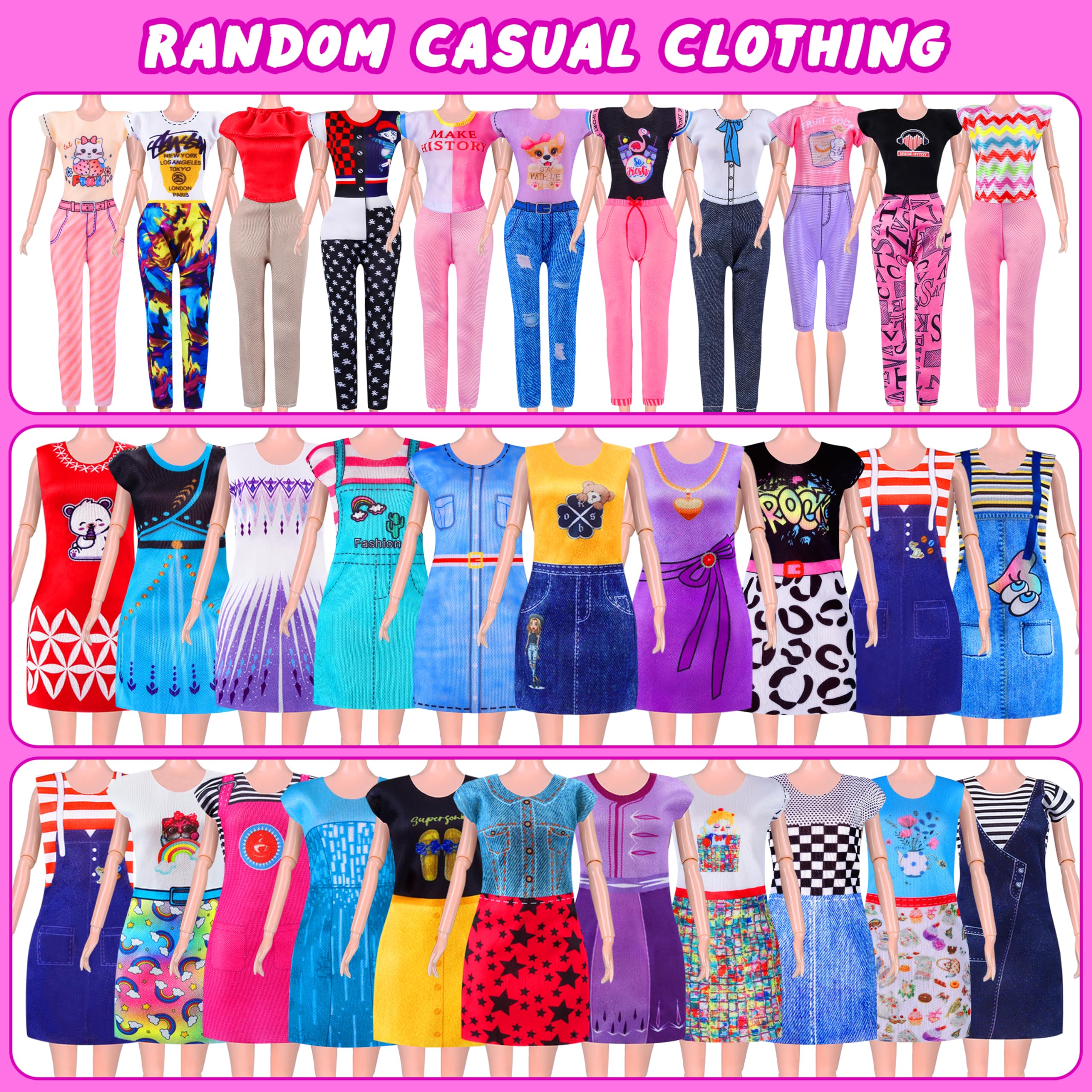 Foto 6 pulgar | Ropa y Accesorios para Muñecas Minifun con Muñeca 342 Piezas - Venta Internacional
