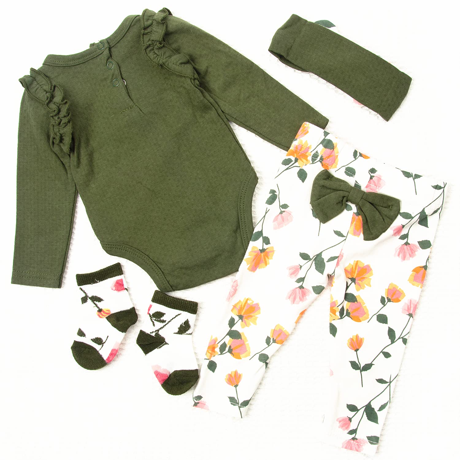 Foto 1 | Set de Ropa para Muñecas Reborn Baby Girl de 22 a 24 Pulgadas 4 Piezas - Venta Internacional