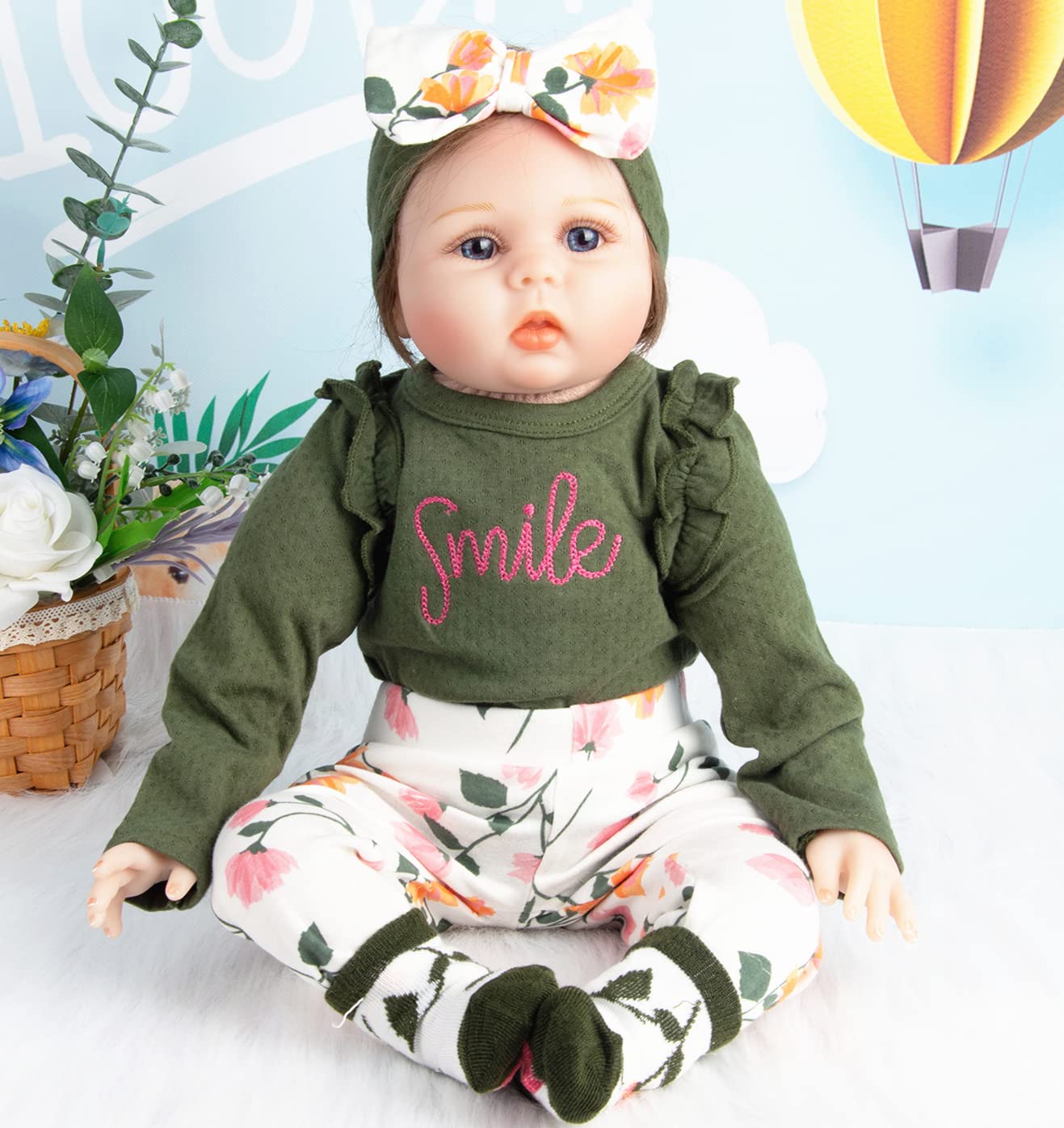 Foto 4 pulgar | Set de Ropa para Muñecas Reborn Baby Girl de 22 a 24 Pulgadas 4 Piezas - Venta Internacional