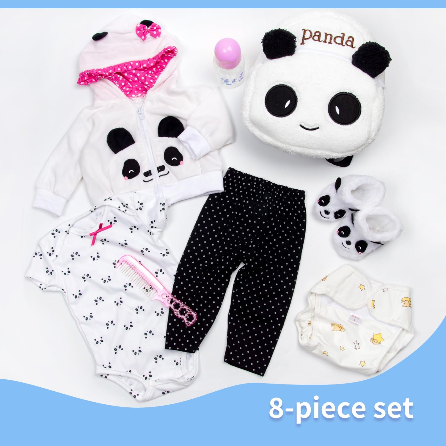 Foto 6 pulgar | Set de Ropa Pedolltree Reborn Baby Girl Doll con Accesorios - Venta Internacional