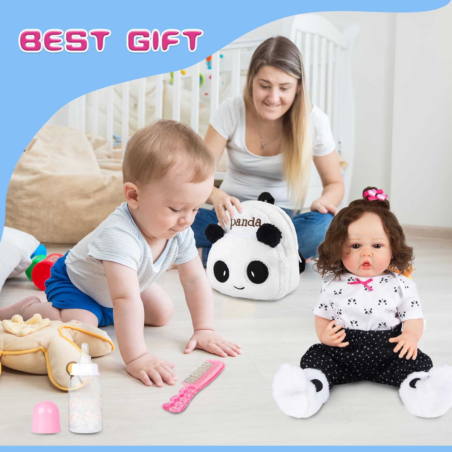 Foto 8 pulgar | Set de Ropa Pedolltree Reborn Baby Girl Doll con Accesorios - Venta Internacional