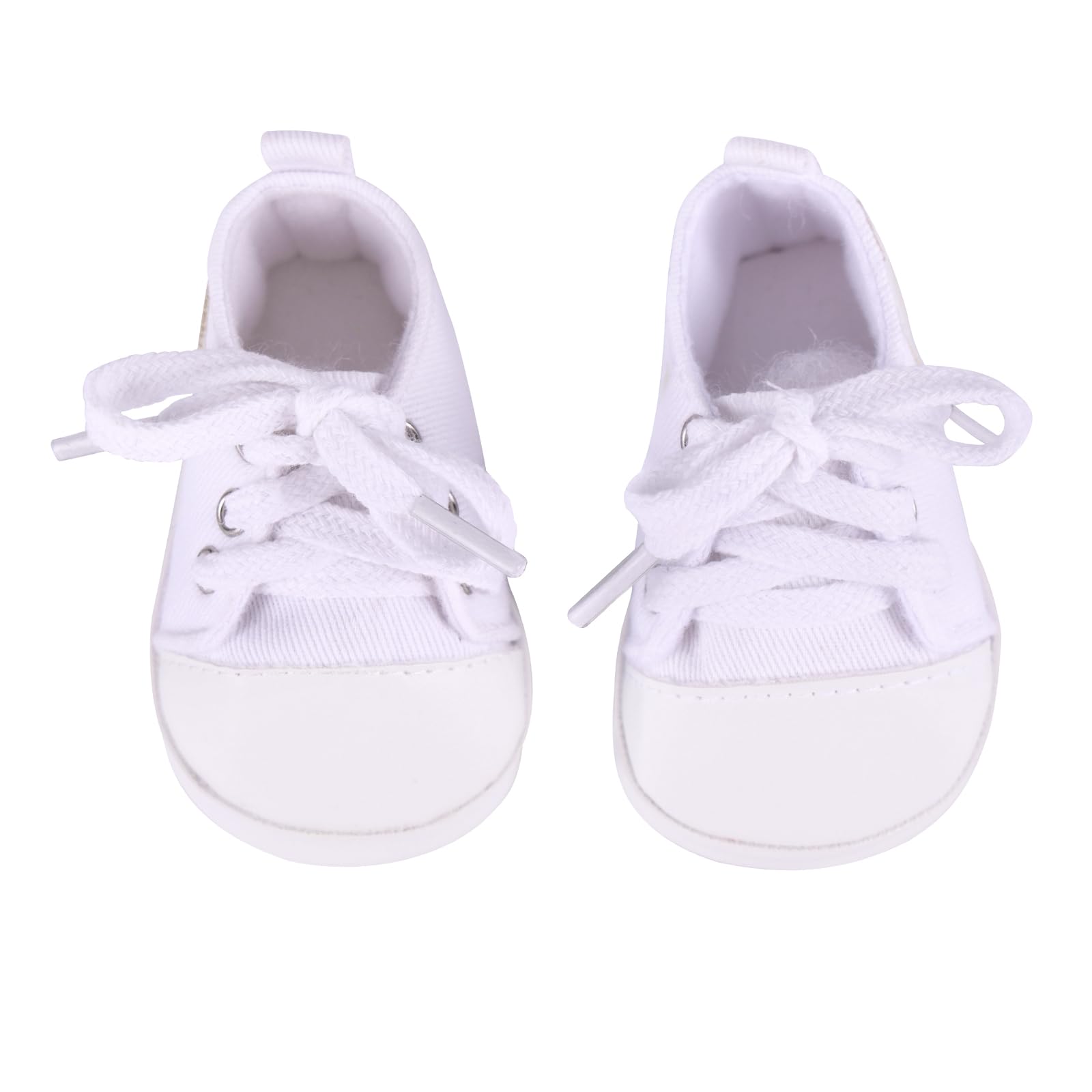 Foto 3 | Zapatos para Muñeca Babeside Reborn Lona Blanca - Venta Internacional