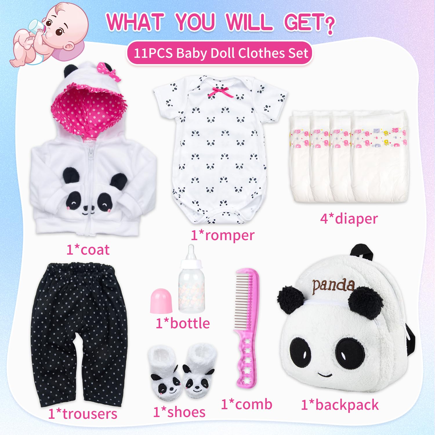 Foto 3 pulgar | Set de Ropa Pedolltree para Muñeca-Venta Internacional