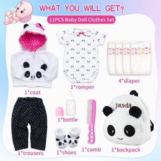 Foto 2 | Set de Ropa Pedolltree para Muñeca-Venta Internacional
