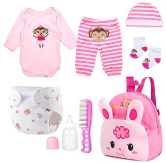 Foto 1 | Set de Ropa para Muñeca Reborn Baby Doll Pedolltree Rosa - Venta Internacional