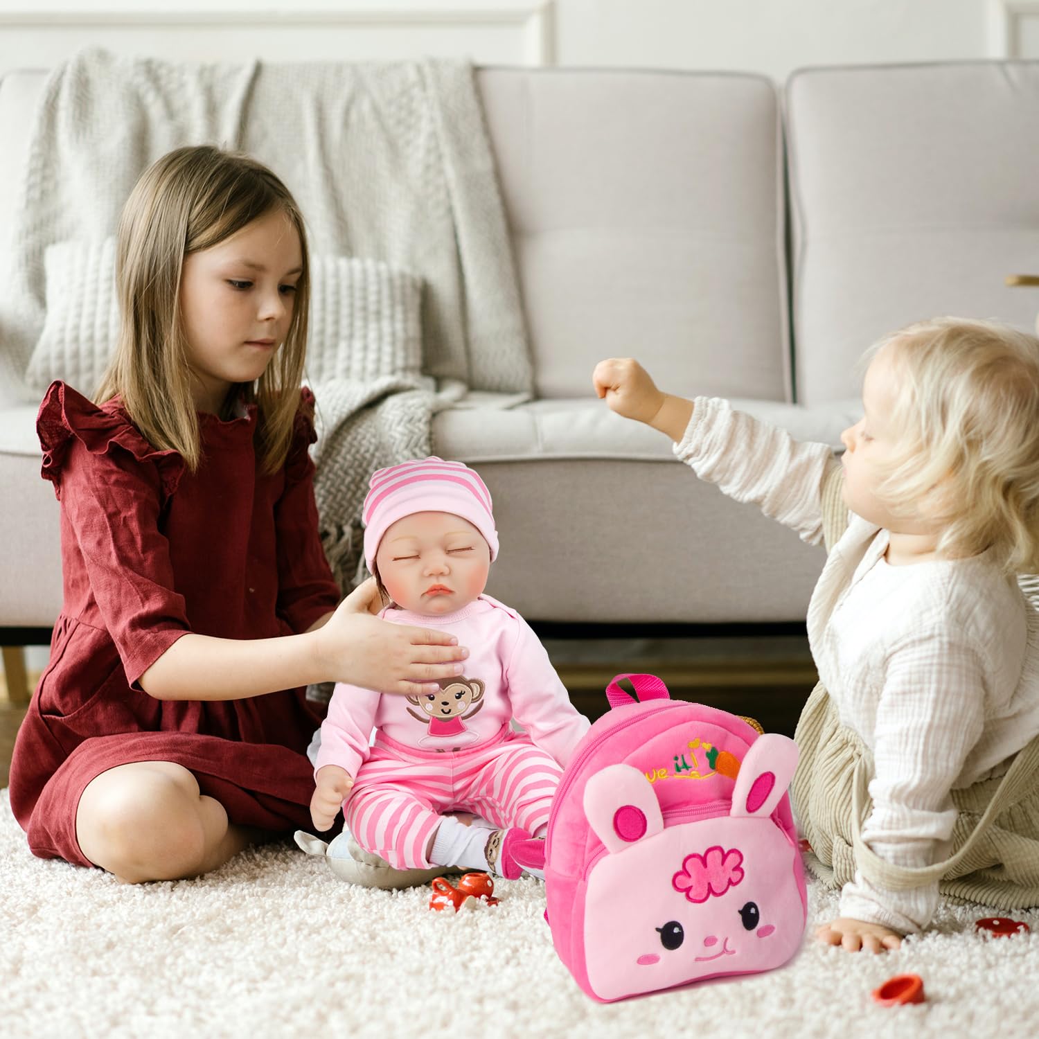 Foto 7 pulgar | Set de Ropa para Muñeca Reborn Baby Doll Pedolltree Rosa - Venta Internacional