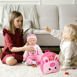 Foto 6 | Set de Ropa para Muñeca Reborn Baby Doll Pedolltree Rosa - Venta Internacional