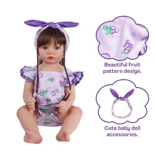Foto 2 | Set de Ropa para Muñeca Reborn Baby Doll con Diadema - Venta Internacional