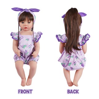 Foto 3 | Set de Ropa para Muñeca Reborn Baby Doll con Diadema - Venta Internacional