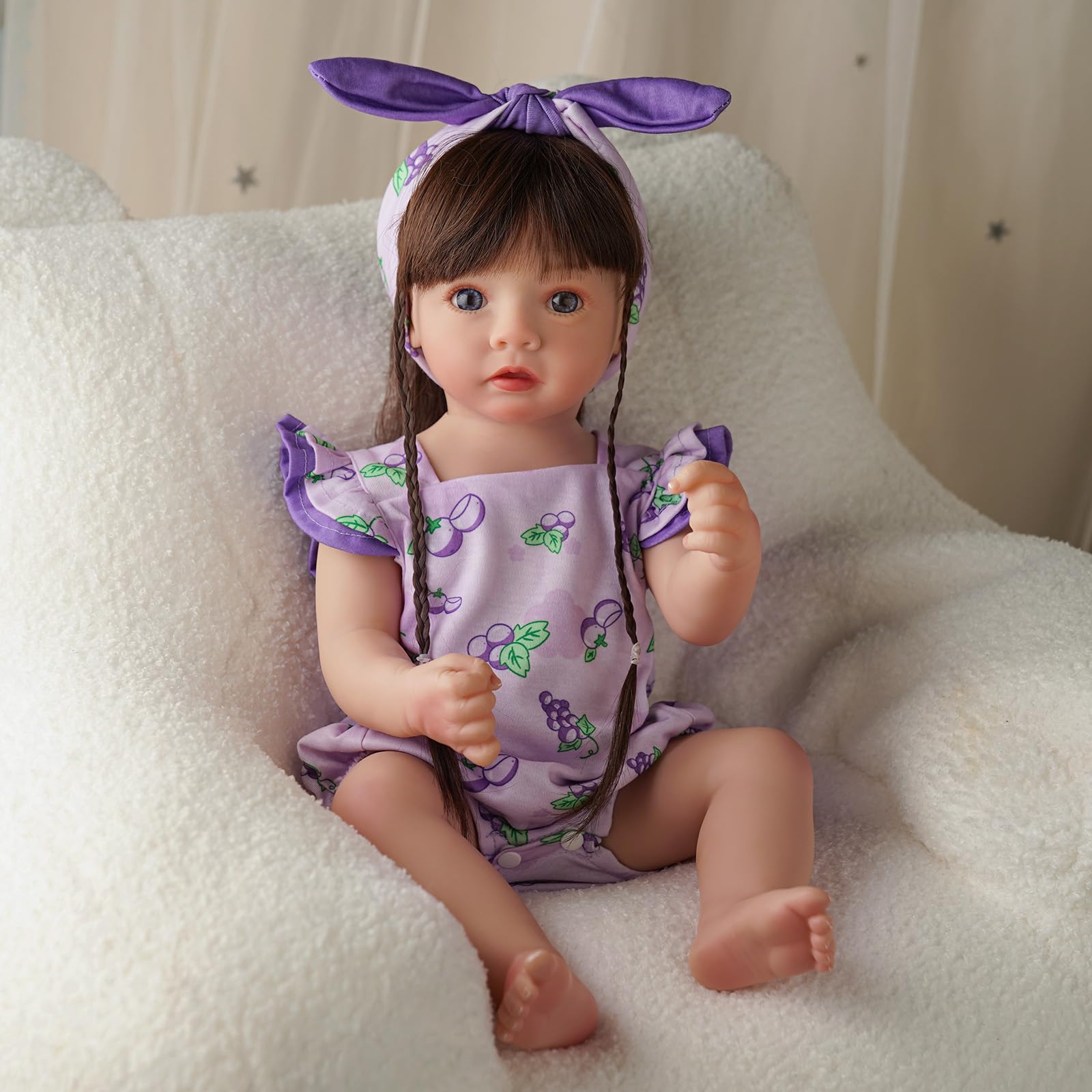 Foto 7 pulgar | Set de Ropa para Muñeca Reborn Baby Doll con Diadema - Venta Internacional