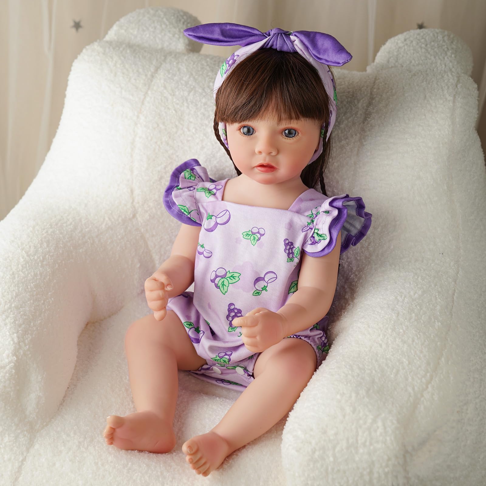 Foto 7 | Set de Ropa para Muñeca Reborn Baby Doll con Diadema - Venta Internacional