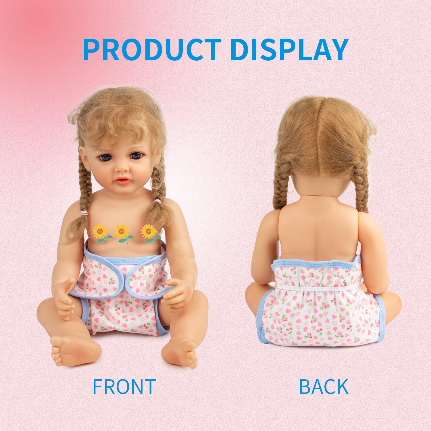Foto 6 pulgar | Juego de Pañales Pedolltree Reborn Baby Doll de 17 A 22 Pulgadas 4 Piezas - Venta Internacional
