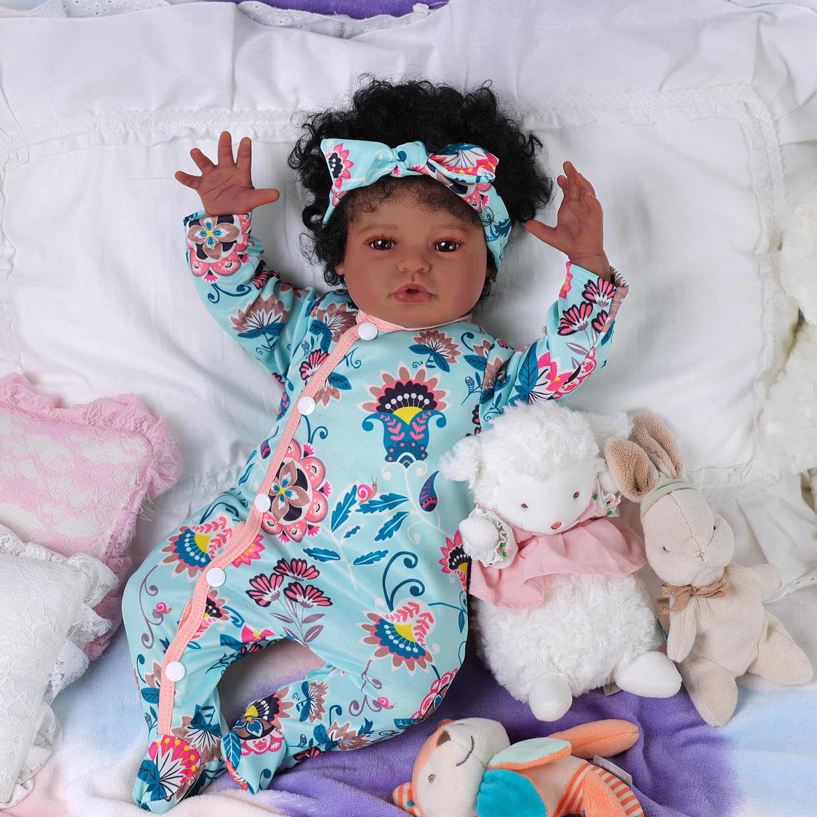 Foto 7 pulgar | Pañalero para Muñeca Bebé Babeside Reborn con Diadema - Venta Internacional