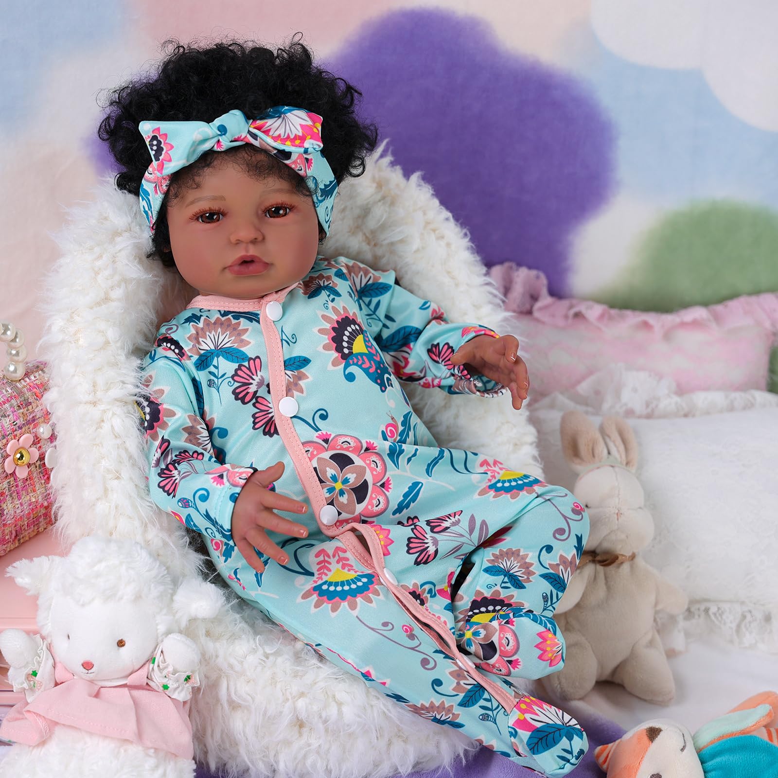 Foto 8 pulgar | Pañalero para Muñeca Bebé Babeside Reborn con Diadema - Venta Internacional