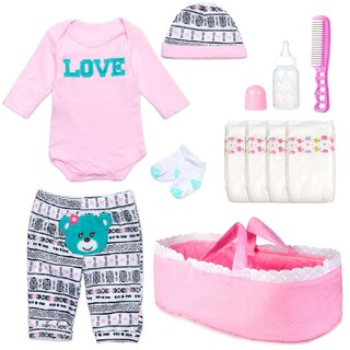Foto 1 | Juego de Accesorios de Ropa Reborn Baby Dolls 11 Piezas - Venta Internacional