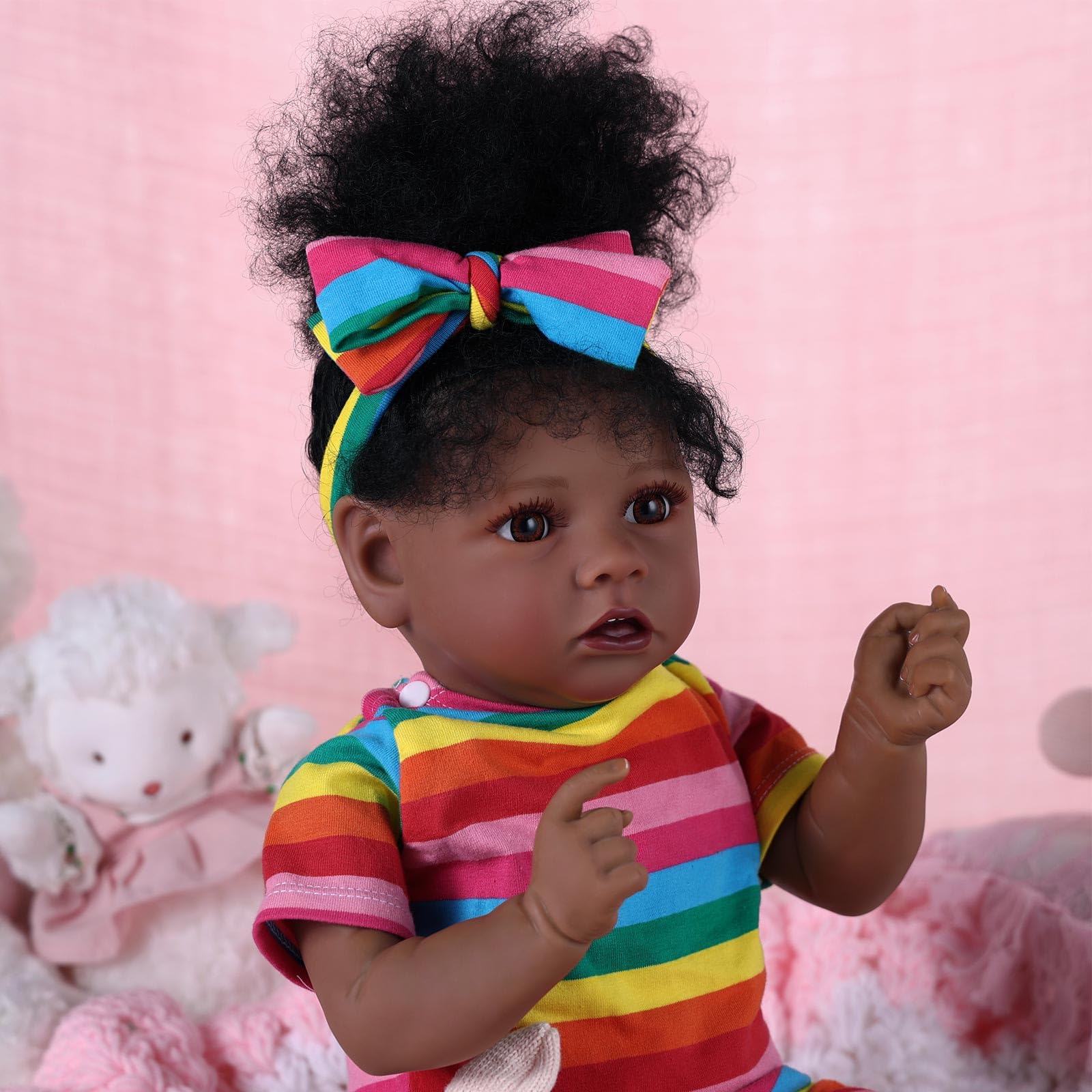 Foto 7 pulgar | Pañalero para Muñeca Bebé Babeside Reborn con Diadema - Venta Internacional