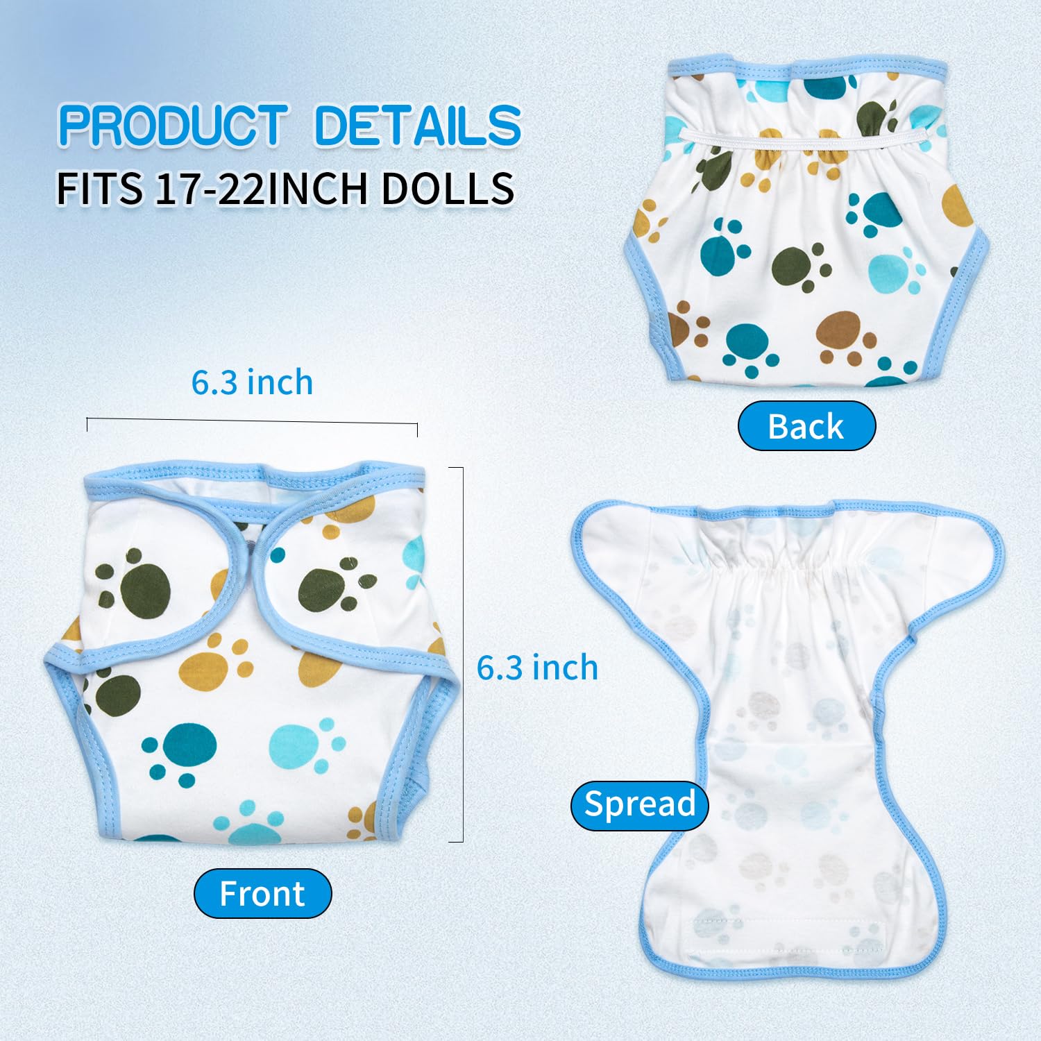 Foto 7 pulgar | Set de Ropa para Muñeca Reborn Baby Boy con Mochila - Venta Internacional